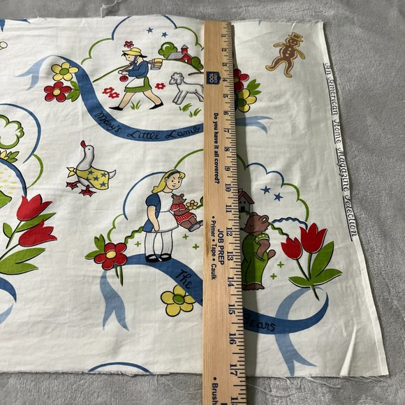 Vintage Waverly Storyteller Nursery Rhymes Cotton fabric Panel 36x 17 *READ* - Picture 11 of 16